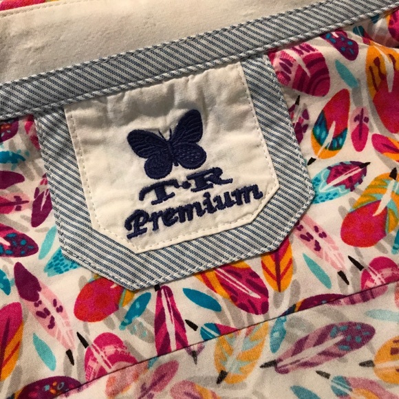 TR Premium Multi Color Feather Quill Print Medium - Picture 2 of 3